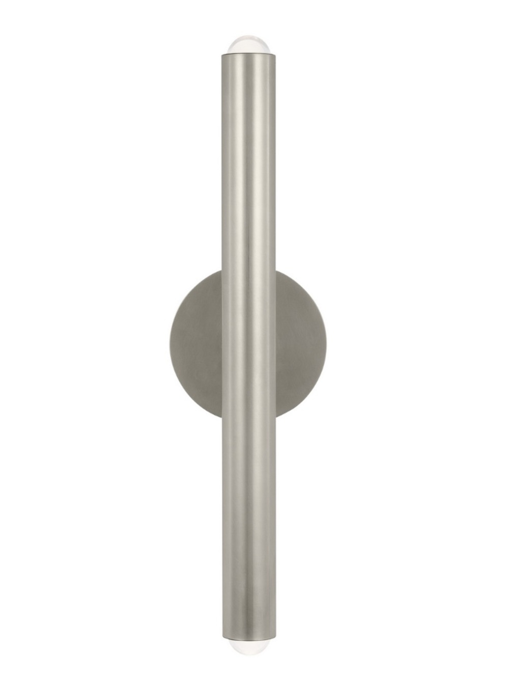 West Elm Trace Sconce, Double (2-Light), Brushed Nickel